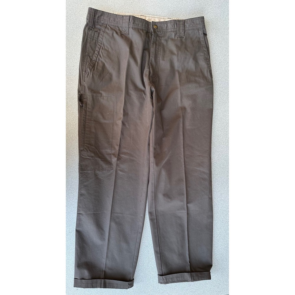 Columbia Mens Brown Cotton Utility Cargo Pants Straight Leg‎